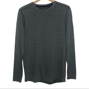 UNDER ARMOUR Shirt, Loose Fit, Heat Gear, Gray, Size S
